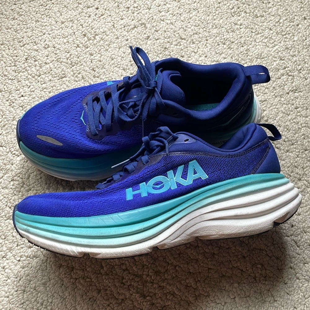 HOKA Bondi 8 Blue Sneakers